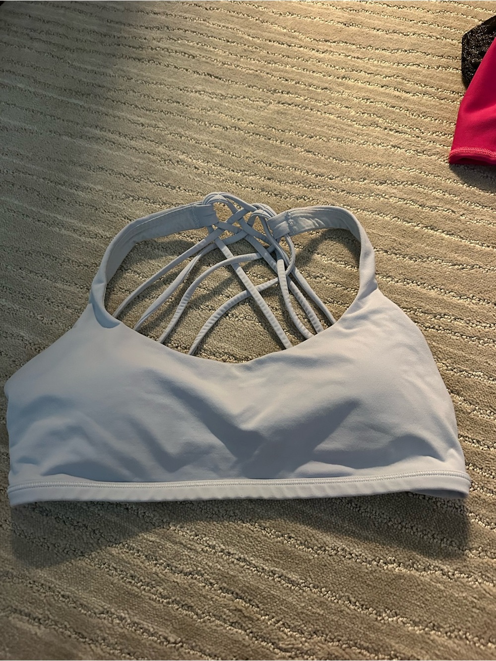 Lululemon Strappy Back Light Blue Bra